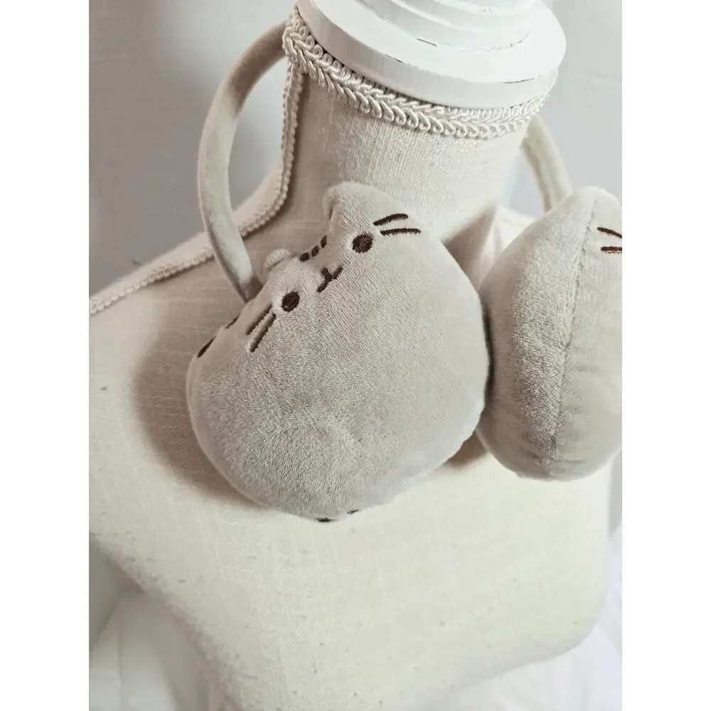 Pusheen Cat Plush Earmuffs Gray One Size Winter Gear Retired Notag Discontinued